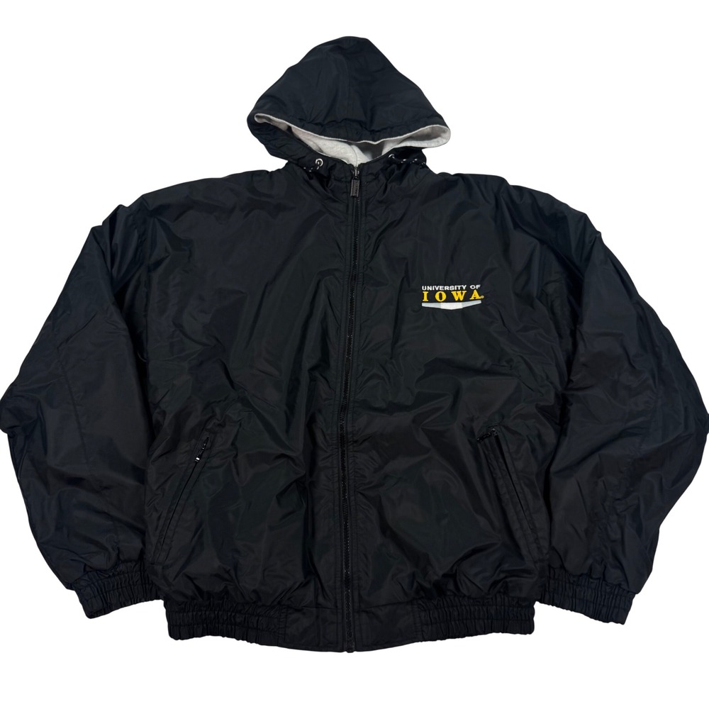 Gear For Sports University of Iowa Hawkeyes VTG Windbreaker Jacket Mens Medium